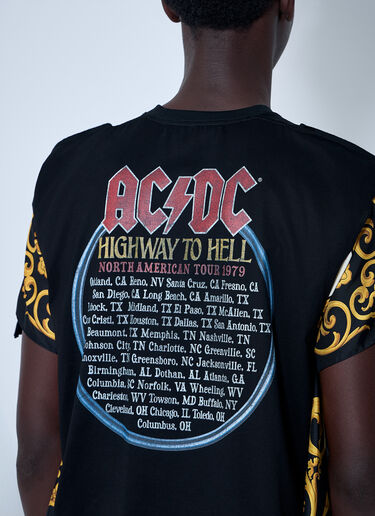 LN-CC® - Junya Watanabe: AC/DC T 恤 - 黑色 Junya Watanabe AC/DC T 恤 黑色 jwn0160001