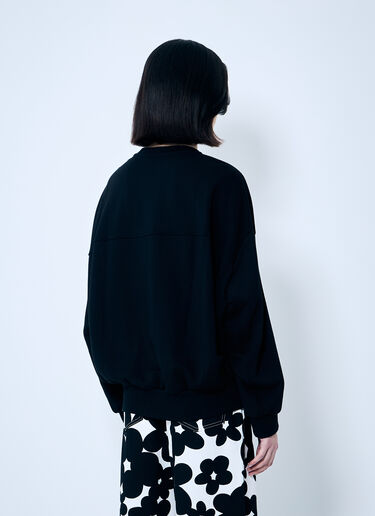 LN-CC® - Marni: Topstitch Sweatshirt - Black Marni Topstitch Sweatshirt Black mni0259003