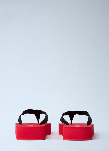 LN-CC® - The Row: Dune Platform Flip Flop - Red The Row Dune Platform Flip Flop Red row0260023