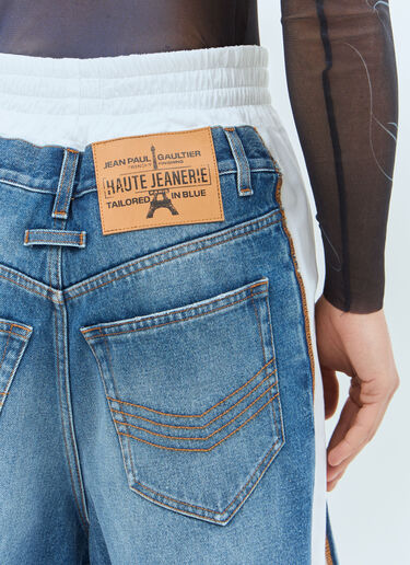 Jean Paul Gaultier Denim Panels Cotton Shorts Blue jpg0159002