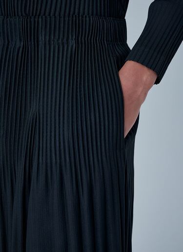 LN-CC® - Homme Plissé Issey Miyake: 플리츠 팬츠 - 블랙 Homme Plissé Issey Miyake 플리츠 팬츠 블랙 hmp0163007