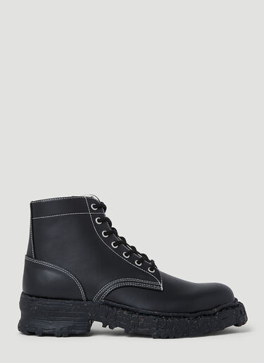LN-CC® - Maison Mihara Yasuhiro: Vintage-Like Sole Boots - Black Maison Mihara Yasuhiro Vintage-Like Sole Boots Black mmy0153007