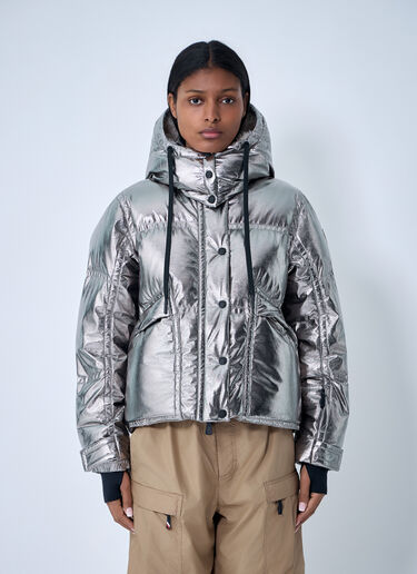 LN-CC® - Moncler Grenoble: Celaque Short Down Jacket - Silver Moncler Grenoble Celaque Short Down Jacket Silver mog0262009