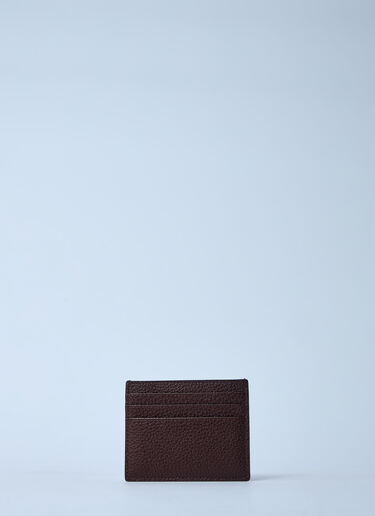 LN-CC® - Prada: Logo Plaque Cardholder - Brown Prada Logo Plaque Cardholder Brown pra0161021