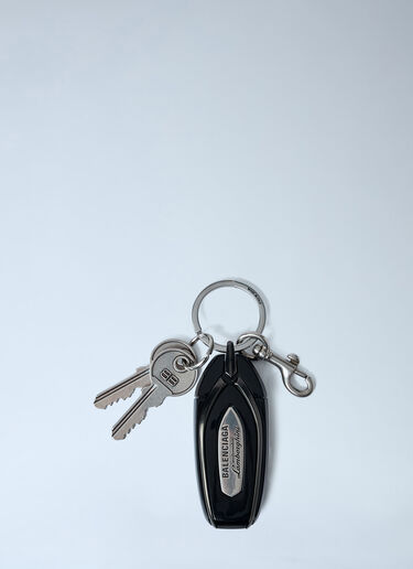 LN-CC® - Balenciaga x Lamborghini: Logo Charm Keyring - Silver Balenciaga x Lamborghini Logo Charm Keyring Silver bll0162012