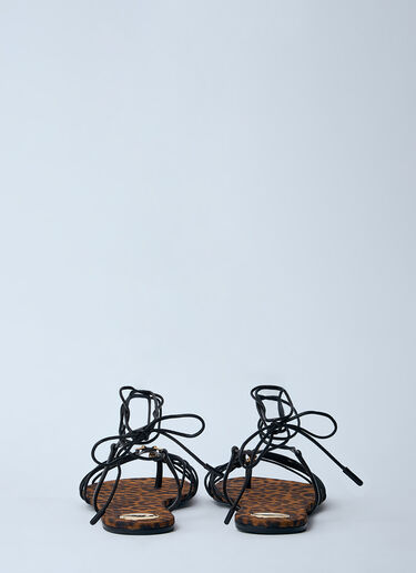 LN-CC® - Saint Laurent: Babylone Sandals - Brown Saint Laurent Babylone Sandals Brown sla0259036