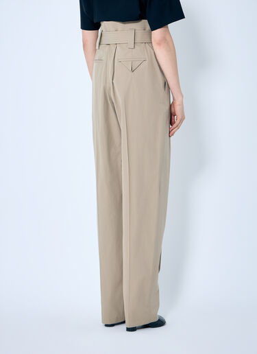 Bottega Veneta Compact Cotton Pants Beige bov0259010