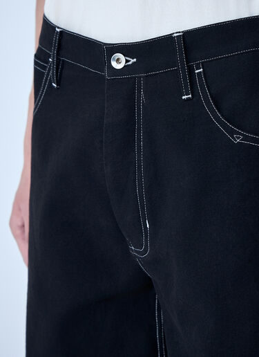 Story mfg. Poetry Canvas Wonky-Wear Pants Black str0163006