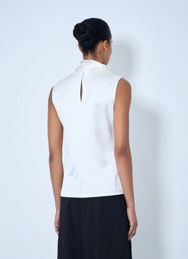 Bottega Veneta Sleeveless High-Neck Top White bov0264064