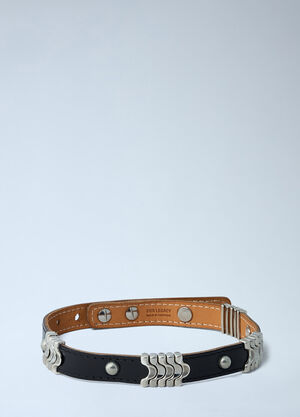 LN-CC® - OUR LEGACY: Wave Leather Chocker Necklace - Black OUR LEGACY Wave Leather Chocker Necklace Black our0262016