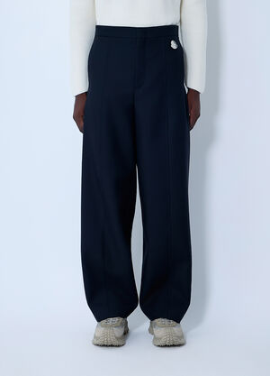 LN-CC® - Moncler + Jil Sander: 徽标五金长裤 - 黑色 Moncler + Jil Sander 徽标五金长裤 黑色 mjl0162004