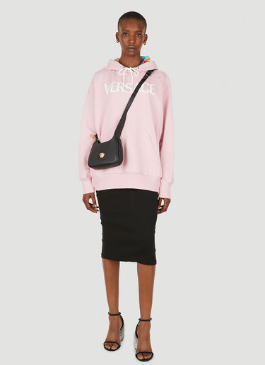 LN-CC® - Versace: Ventagli Hooded Sweatshirt - Pink Versace Ventagli Hooded Sweatshirt Pink vrs0249012