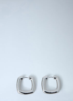 LN-CC® - Tom Wood: Medium Frame Hoop Earrings - Silver Tom Wood Medium Frame Hoop Earrings Silver tmw0363002