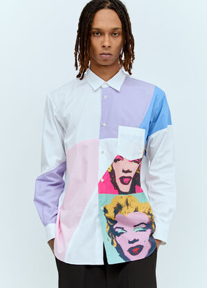 LN-CC® - Comme des Garçons SHIRT: x Andy Warhol Pop Art Shirt - White Comme des Garçons SHIRT x Andy Warhol Pop Art Shirt White cdg0156002