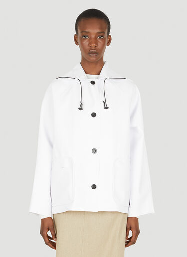 LN-CC® - KASSL Editions: Sailor Short Jacket - White KASSL Editions Sailor Short Jacket White kas0249008