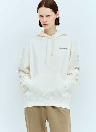 Space Available 서큘러 아티잔 후드티셔츠  화이트 spa0356012