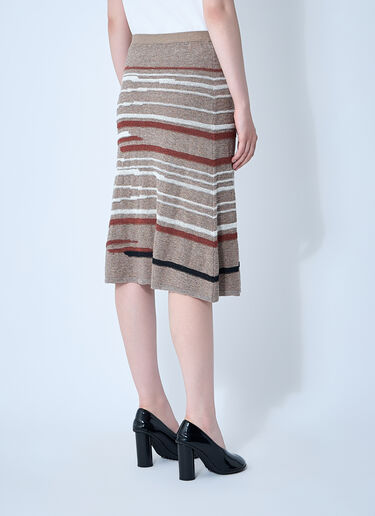 LN-CC® - Bottega Veneta: Linen-And-Cotton Skirt - Beige Bottega Veneta Linen-And-Cotton Skirt Beige bov0261004