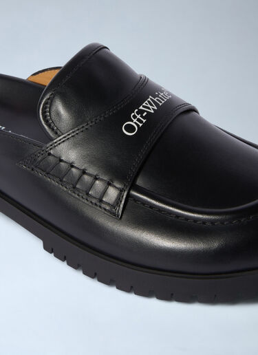 LN-CC® - Off-White: O Slip-On Loafers - Black Off-White O Slip-On Loafers Black ofw0260036