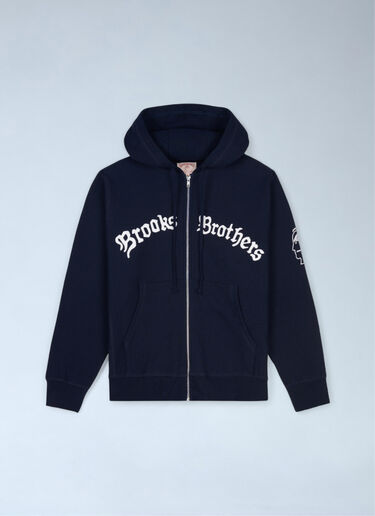 LN-CC® - Brain Dead x Brooks Brothers: 加州拉链连帽衫 - 海军蓝 Brain Dead x Brooks Brothers 加州拉链连帽衫 海军蓝 brb0162015