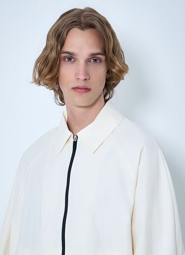 Jacquemus Zip-Front Jacket White jac0164015