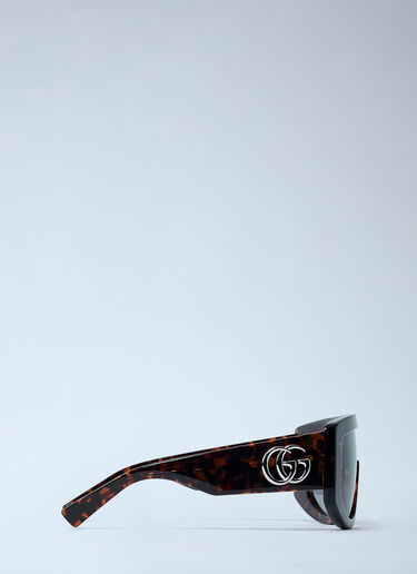 LN-CC® - Gucci: Rectangle Sunglasses - Brown Gucci Rectangle Sunglasses Brown gus0362003