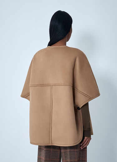 Max Mara ザザポンチョジャケット キャメル max0262030