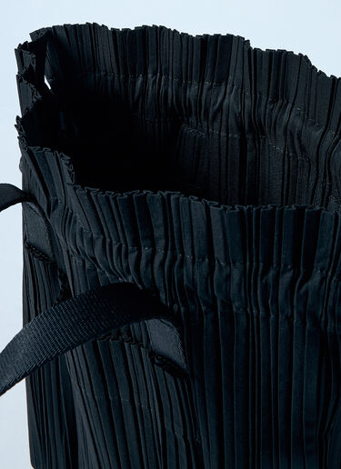 LN-CC® - Pleats Please Issey Miyake: Pleats Handbag - Black Pleats Please Issey Miyake Pleats Handbag Black plp0259010