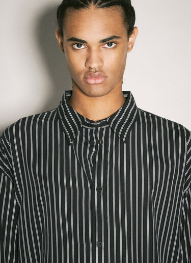 LN-CC® - Balenciaga: Fluid Shirt - Black Balenciaga Fluid Shirt Black bal0158003