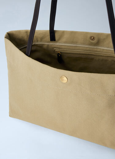 The Row Idaho Canvas Shoulder Bag Brown row0265026