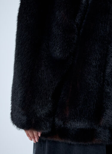 MM6 Maison Margiela Faux Fur Jacket Brown mmm0262001