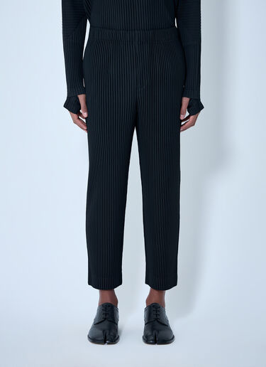 Homme Plissé Issey Miyake 褶裥锥形裤 黑色 hmp0163001