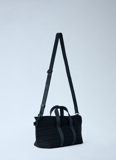 Pleats Please Issey Miyake Pleated Crossbody Bag Black plp0263012