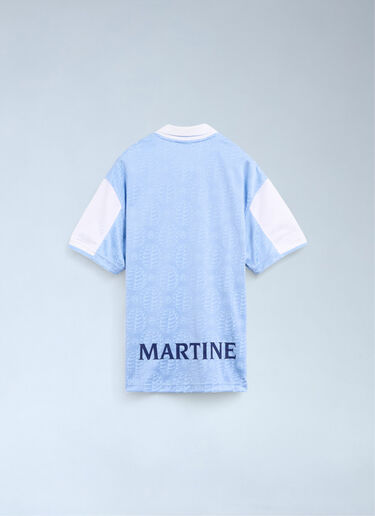 Nike x Martine Rose 로고 모티프 폴로 셔츠 블루 nik0362105