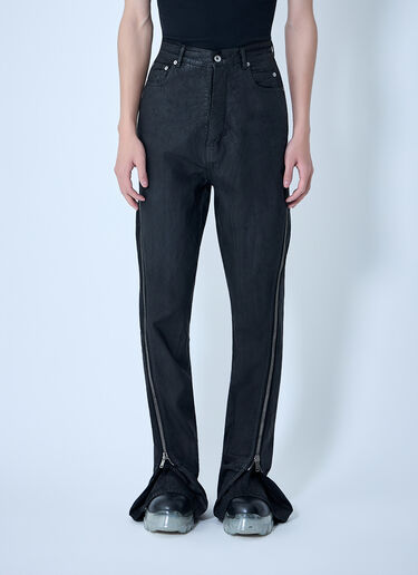 LN-CC® - Rick Owens DRKSHDW: Bolan Banana Jeans - Black Rick Owens DRKSHDW Bolan Banana Jeans Black drk0164016