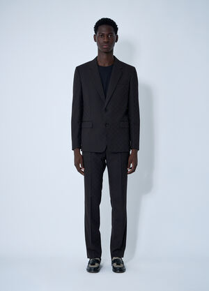 LN-CC® - Gucci: GG Wool Jacquard Suit - Brown Gucci GG Wool Jacquard Suit Brown guc0159115