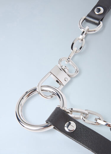 LN-CC® - Vivienne Westwood: Chain Harness Belt - Black Vivienne Westwood Chain Harness Belt Black vvw0250095