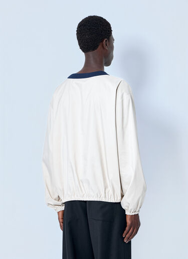 Miu Miu Technical Pongé Sweatshirt Cream miu0165010