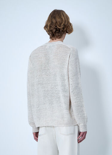 LN-CC® - Our Legacy: V-neck Knit Sweater - Cream Our Legacy V-neck Knit Sweater Cream our0164069