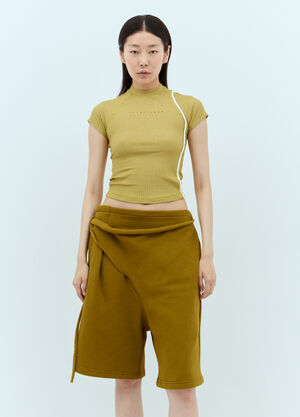 LN-CC® - Ottolinger: Lurex Rib T-Shirt - Gold Ottolinger Lurex Rib T-Shirt Gold ott0255005