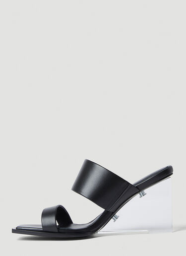 LN-CC® - Alexander McQueen: Shard High Heel Sandals - Black Alexander McQueen Shard High Heel Sandals Black amq0252016