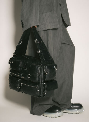 LN-CC® - Balenciaga: Superbusy Large Sling Bag - Black Balenciaga Superbusy Large Sling Bag Black bal0158018