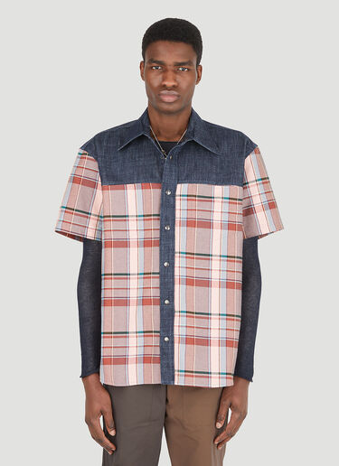 LN-CC® - (Di)vision: Hybrid Denim Shirt - Blue (Di)vision Hybrid Denim Shirt Blue div0146004