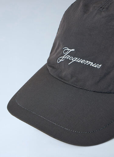 LN-CC® - Jacquemus: La Casquette Baluchon Nylon Cap - Brown Jacquemus La Casquette Baluchon Nylon Cap Brown jac0364002