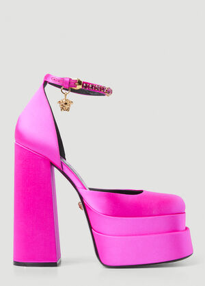 LN-CC® - Versace: Medusa Aevitas Platform Heels - Pink Versace Medusa Aevitas Platform Heels Pink vrs0249054