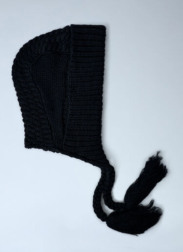 LIMI feu Aran Hooded Hat Black yoy0262025