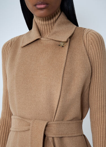 Max Mara テーラード マキシ ウェストコート キャメル max0262047