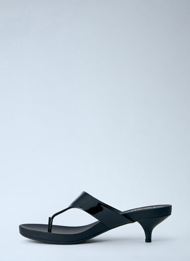 LN-CC® - Prada: Patent Leather Thong Sandals - Black Prada Patent Leather Thong Sandals Black pra0264013