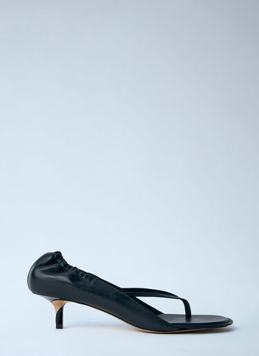 LN-CC® - Jacquemus: The Low Sandals - Black Jacquemus The Low Sandals Black jac0264037