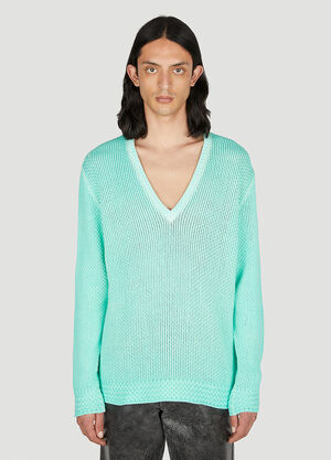 LN-CC® - Guess USA: V-Neck Sweater - Green Guess USA V-Neck Sweater Green gue0152013