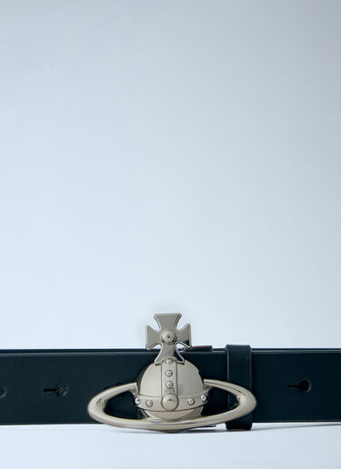 LN-CC® - Vivienne Westwood: Orb Buckle Belt - Black Vivienne Westwood Orb Buckle Belt Black vvw0163019